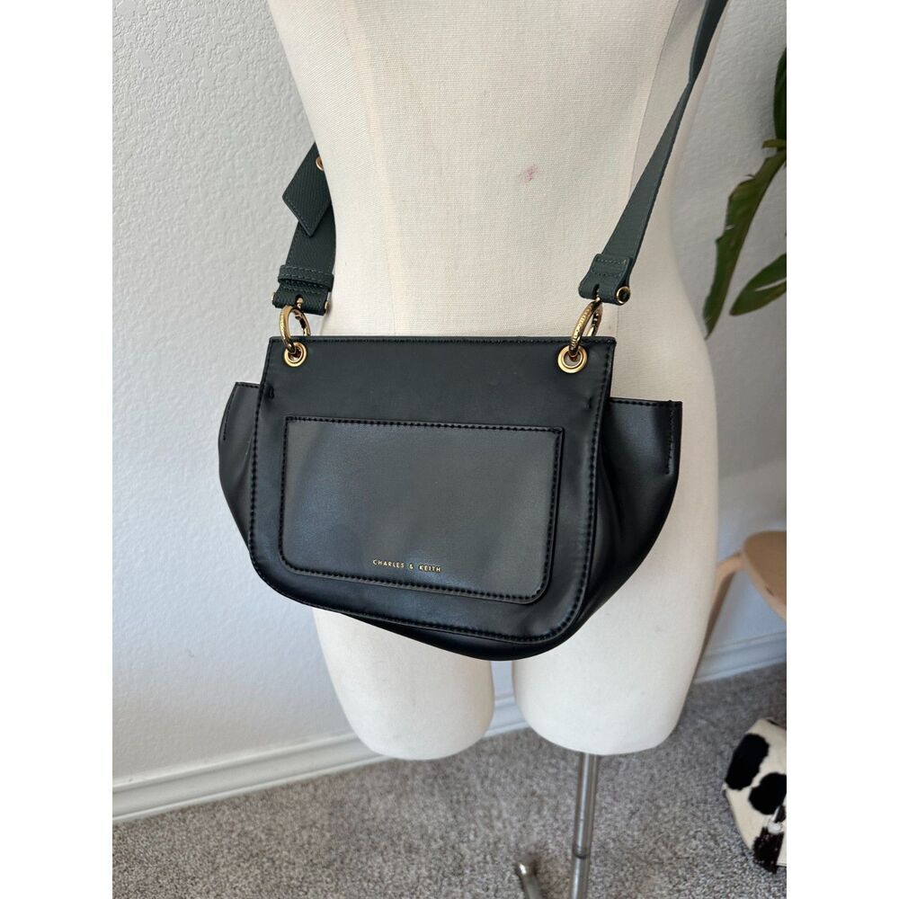 Charles & Keith CrossBody Green Purse
